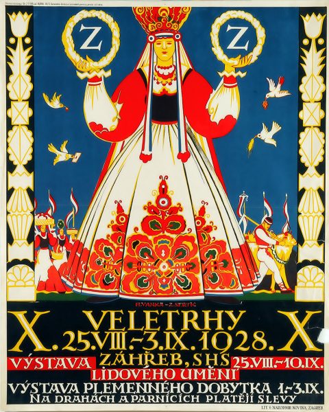 ZAGREBAČKI ZBOR, 1928. X. VELETRHY, ZAGREB, SHS