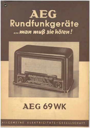Reklama za AEG 68WK