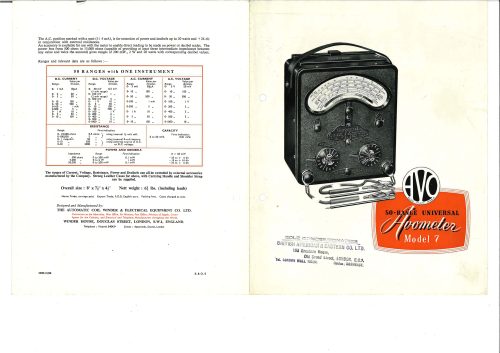 Reklama za Avometer Model 7