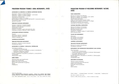 Reklama za Avometer Model 7