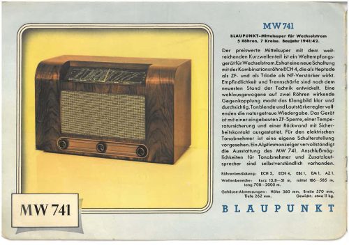 Reklama za Blaupunkt 7W740, 6W640