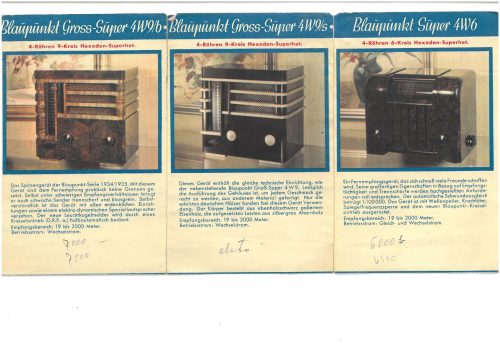 Reklama za Blaupunkt Radio 1931.-1941.