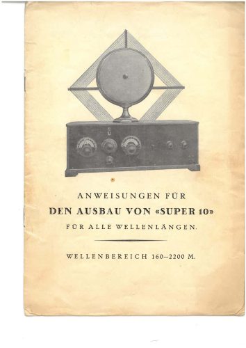 Reklama za Den Ausbau Von Super 10
