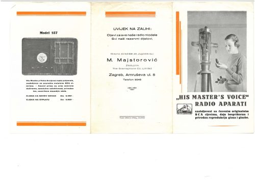 Reklama za His Master’s Voice, Model 157