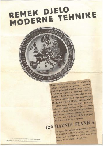Reklama za Ingelen Radio 1938/39