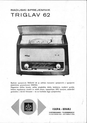Reklama za Iskra Triglav 62