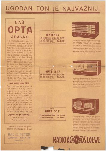 Reklama za Loewe Optu