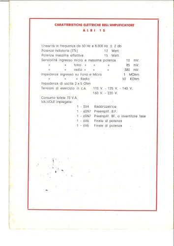 Reklama za Radio Allocchio Bacchini