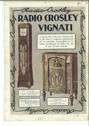 Reklama za Crosley Vignati