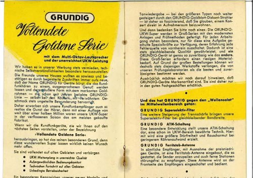 Reklama za Grundig Radio