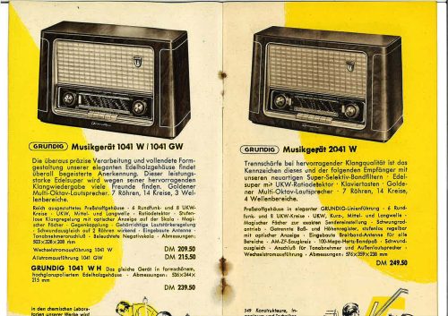 Reklama za Grundig Radio