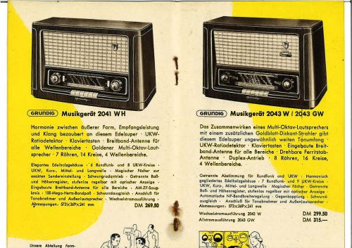 Reklama za Grundig Radio