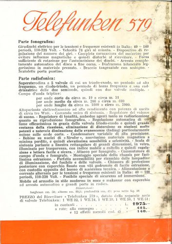 Reklama za Radio Telefunken
