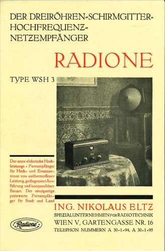 Reklama za Radione Inž. Nikolausa Eltza