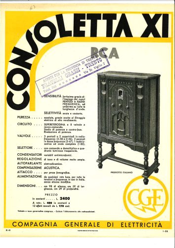 Reklama za RCA Consolettu XI