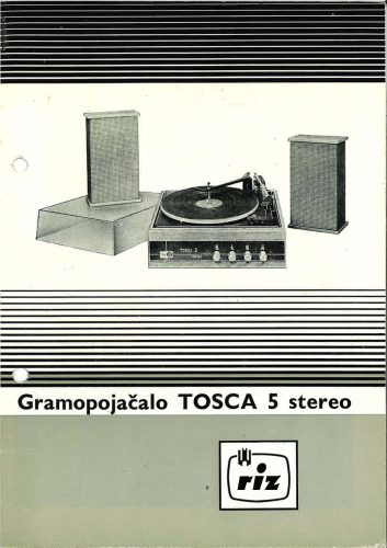 Reklama za RIZ Gramopojačalo Tosca 5