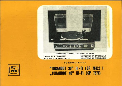 Reklama za RIZ Turandot 30 i 40