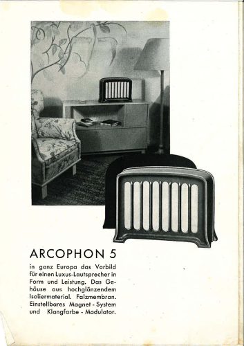 Reklama za Schaub Produkciju 1937.