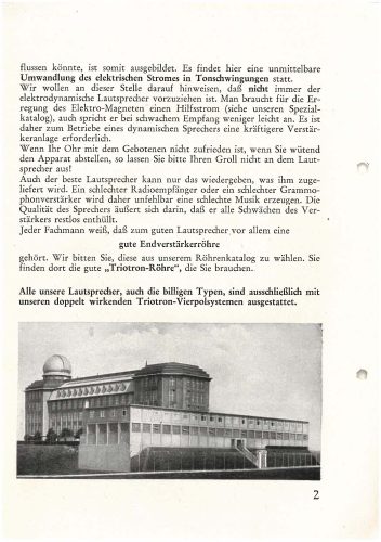 Reklama za Triotron Radio 1930.