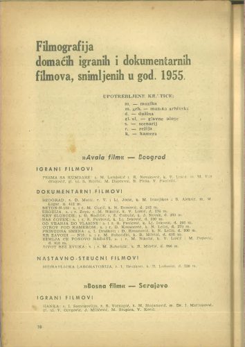 Kinematografija 1955.