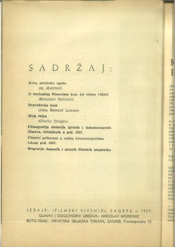 Kinematografija 1957.