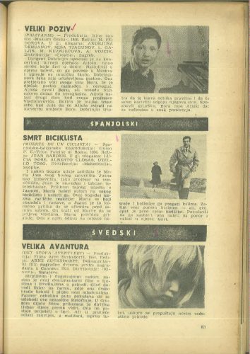 Kinematografija 1957.