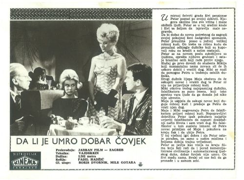 Da li je Umro Dobar Čovjek