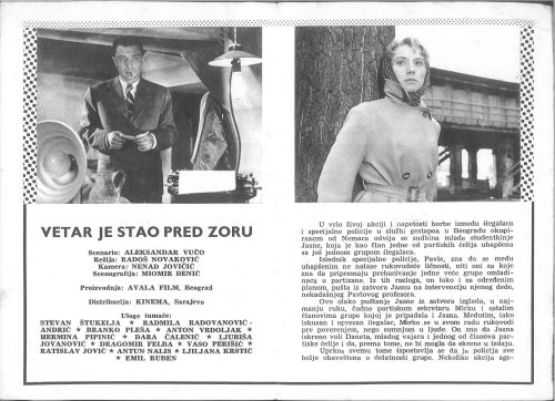 Vetar je Stao pred Zoru