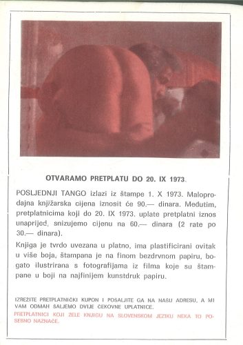 Posljednji Tango u Parizu