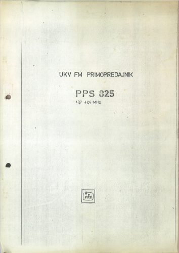 UKV FM Primopredajnik RIZ