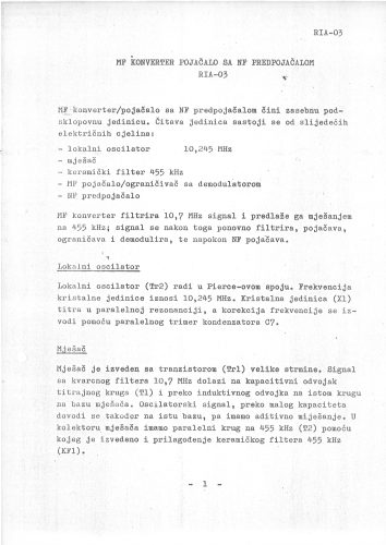 UKV FM Primopredajnik RIZ