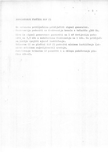 UKV FM Primopredajnik RIZ